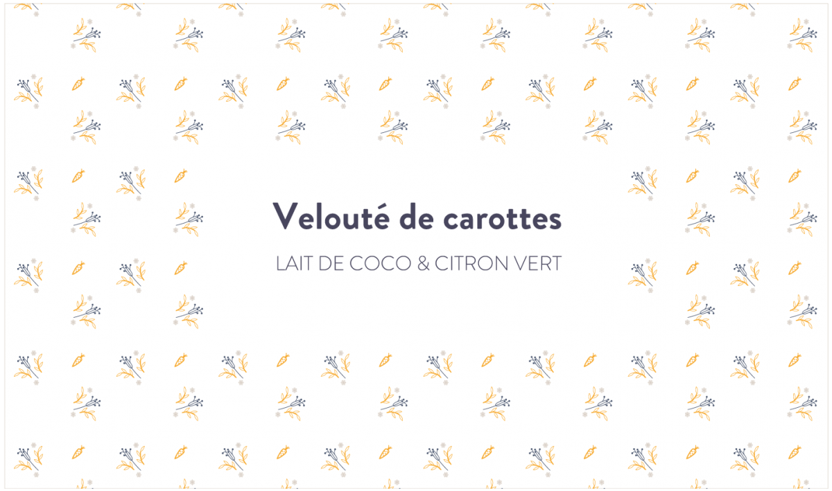 Velouté de carottes, lait de coco & citron vert – Söta Salt